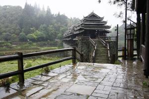 The Path to Chengyang Wind and Rain Bridge